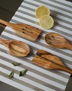 Ustensiles de cuisine en bois, ustensiles de cuisine de qualité supérieure, cuillère en bois personnalisée, ensemble de cuillères en bambou - Product Image 5