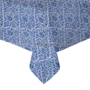 Mantel de Tela de Algodón con Estampado Floral, Estilo Clásico Rústico, 60 Pulgadas Cuadrado/Alargado, Decoración Rústica para Primavera, Verano y Pascua - Product Image 6