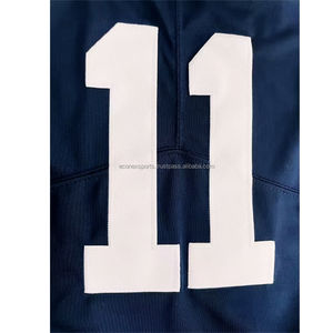 Uniforme de rugby à manches courtes de haute qualité maillot de football américain respirant avec broderie vêtements de football cousus en stock d'été - Product Image 5