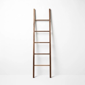 Étagères échelle minimalistes en bois pour salle de bain, salon, chambre, porte-serviettes et organisateur de décoration de style farmhouse - Product Image 2