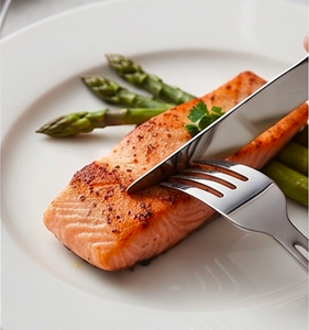 Ensemble de couverts minimalistes en satin Loop, acier inoxydable satiné mat, résistant à la rouille, passe au lave-vaisselle, vaisselle de mariage et de restaurant - Product Image 6