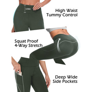 Product Manufacturer Yoga Legging <b>For</b> Women's High Waist Scrunch Butt Lift Workout Tights Seamless Anti Shrink Comfort Legging - Product Image 3