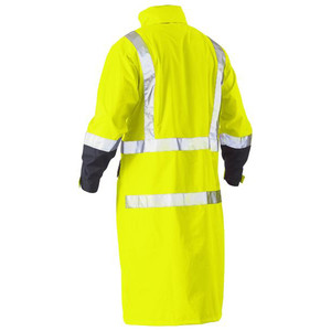 Chaqueta Impermeable con Capucha de Alta Visibilidad, Transpirable, Resistente al Agua, con Franjas Reflectantes, Manga Larga, para Adultos Unisex - Product Image 4
