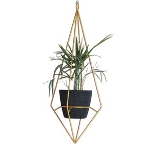Ensemble de jardinières en cuivre de qualité supérieure avec support minimaliste en acier noir pour plantes d'intérieur, salon, bureau et espaces commerciaux - Product Image 3