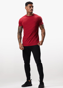 Brand Logo 100% Cotton Blank Men T Shirt Plain Casual Breathable T-shirt Made in Pakistan Solid 100% Cotton Knitted Men T-Shirts - Product Image 3