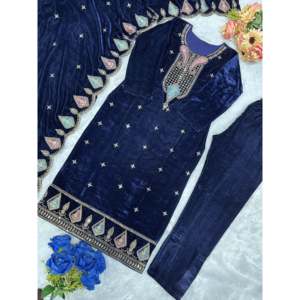 Ensemble Dupatta brodé pour femmes pour les fêtes - Product Image 1