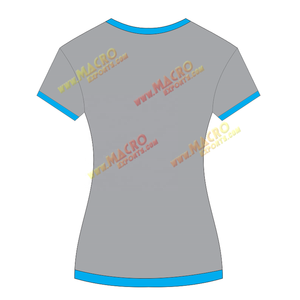 Camisetas baratas de alta calidad con impresión personalizada y cuello redondo para mujer, camisetas con logotipo para mujer, camisetas de mezcla de algodón - Product Image 3