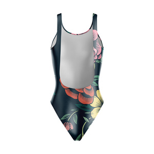 Custom Printed Designs OEM ODM Eco Friendly Breathable Anti Bacterial Windproof Scoop Neck 1 Piece Front Seamless Beachwear <b>Set</b> - Product Image 3