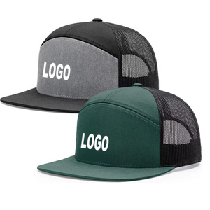 High Quality Custom 7 Panels <b>Plain</b> Flat Brim Sport <b>Caps</b> <b>Baseball</b> <b>Cap</b> - Product Image 3