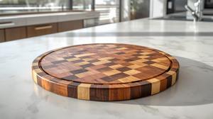 Planche à découper rectangulaire en bois rustique, durable et écologique pour l'extérieur - Product Image 6