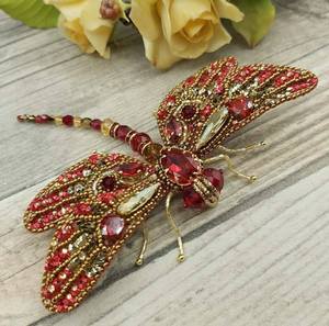 MD HANDICRAFTS Vintage Inspired Hand Beaded Embroidery Brooch for Unisex Wedding & Party Fashion Styling - Product Image 6