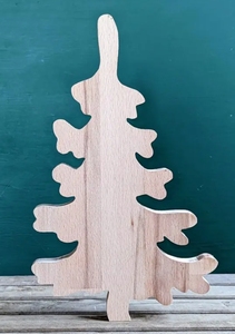 Décoration de Noël en bois, ornement de table vintage, artisanal, écologique, décoration d'intérieur - Product Image 3