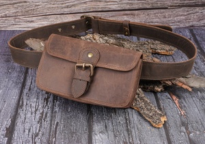 New Custom High Quality Large Capacity Hand Bag Genuine Leather Men's Wallet and Waist Bag <b>LWB</b>-0004 - Product Image 2