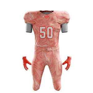 Uniforme de football américain pour athlètes, matériau durable, coupe confortable, adapté aux matchs de compétition, personnalisez votre marque - Product Image 2