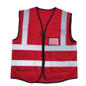 Polyester Safety Vest Hi Vis <b>Work</b> LED Flash <b>Waterproof</b> Reflective Customized Logo Customizable Size Color Unisex CIQ Certified - Product Image 6