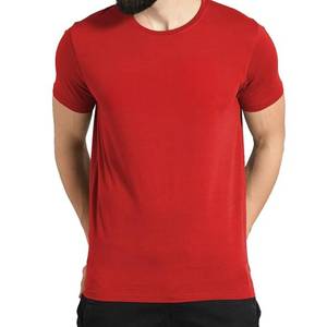 T-shirt décontracté en coton 100% uni pour homme, col rond court, surdimensionné, vintage, imprimé numériquement sur mesure, de haute qualité - Product Image 6