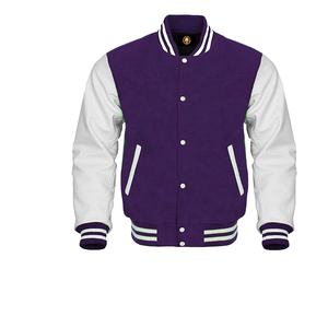 Chaqueta de Béisbol de Manga Larga para Hombre, Estilo Urbano, Invierno, Alta Calidad, Impresión Personalizada, Cuello Alto, Lisa, Ecológica - Product Image 1