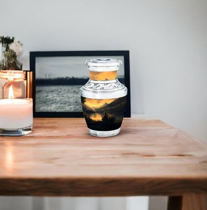 <b>Keepsake</b> Urns 220 Cubic Inch European American Style Eco-Friendly Customizable Design for Human <b>Ashes</b> Cremation Funeral - Product Image 2