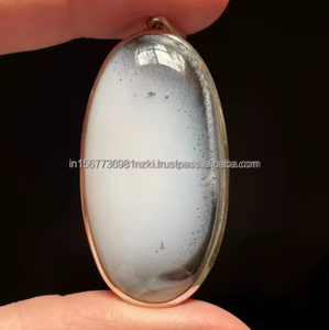 Most Beautiful Dendritic <b>Opal</b> Pendant <b>Necklace</b> 925 Sterling Silver Dendritic Pendant Agate Pendant Women Silver Gifts Jewelry - Product Image 1