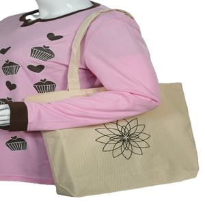 Vente en gros de sacs fourre-tout d'épicerie en coton biologique légers 100% cadeaux d'événement promotionnels recyclés écologiques - Product Image 1