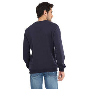 Men's <b>Pullover</b> <b>Jumpers</b> O Neck Long Sleeves Breathable Winter Fleece Designer Solid Pattern Front Logo Sweatshirt - Product Image 6