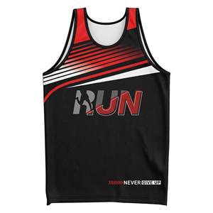 Camiseta Deportiva de Poliéster Sublimada con Diseño Personalizado, Cuello Redondo, Sin Mangas, para Maratón, Deportes de Equipo, Elástica y de Secado Rápido, MOQ Bajo - Product Image 1