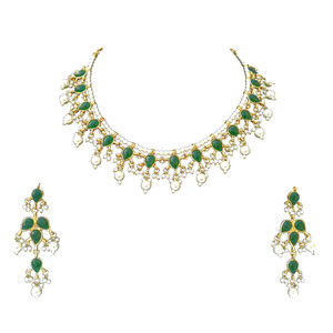 Parure de collier et boucles d'oreilles tendance en zircon plaqué or, motif floral, pour fiançailles, mariage, fêtes et occasions festives - Product Image 4