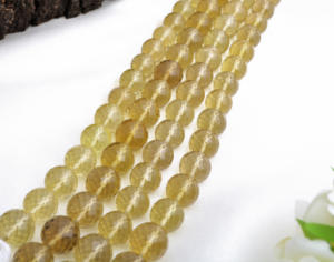 Cuentas facetadas de cuarzo natural Beer de 16 pulgadas, piedras preciosas naturales para la elaboración de joyería fina, cuentas de piedras preciosas - Product Image 2