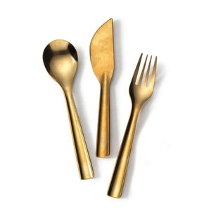 Ensemble de couverts en acier inoxydable au design moderne et luxueux, finition polie miroir, compatible lave-vaisselle, construction durable, adapté aux hôtels - Product Image 5