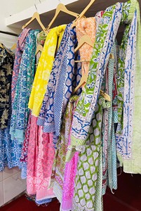 Pareo de Playa de Algodón con Estampado Artesanal Indio, Ecológico, Transpirable, Reversible, de Secado Rápido, Tela Suave de Voile, para Verano - Product Image 4