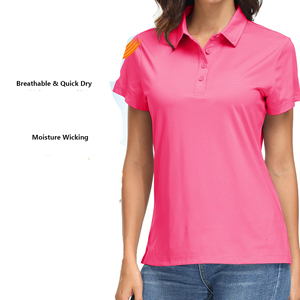 Camiseta Polo Lisa de Corte Regular para Mujer, Ropa Casual de Moda, Nuevo Diseño, Mangas Cortas, Color Sólido, Camisetas Polo de Alta Calidad - Product Image 3