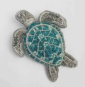 Broche de Alta Costura Hecho a Mano con Cuentas, Diseño de Bordado, Ecológico, para Decoración de Ropa Femenina, Atuendos Elegantes - Product Image 1