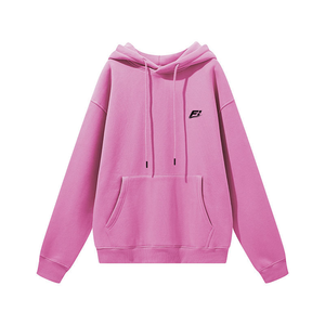 Sweat-shirt à capuche blanc pour homme, logo personnalisé, mélange de coton, capuche avec cordon de serrage et poche, streetwear décontracté, OEM ODM - Product Image 3