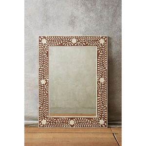 Espejo de Pared Decorativo de Lujo Hecho a Mano, Elegante Regalo de Diseño Interior con Marco de Incrustaciones de Hueso Natural, Hecho a Mano Original - Product Image 2