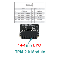 Module de sécurité crypté TPM 2.0 MSI/GIGA/ASUSs/ASROCK 12/14/16/18/20 broches SPI/LPC Module de plateforme fiable TPM 2.0 pour PC