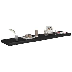 Étagère murale en MDF nid d'abeille noir avec support métallique 47,2 x 9,3 pouces, unité de présentation murale - Product Image 3
