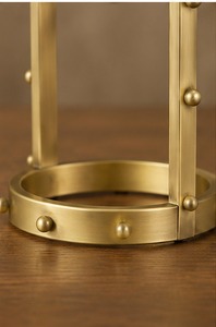 Modern Minimalist <b>Wall</b> <b>Clock</b> Mechanical Movement Hourly <b>Chiming</b> Silent Gold Finish Metal - Product Image 2