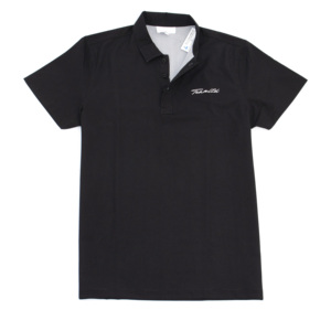 Trending New Design Polyester Spandex Leisure <b>Black</b> <b>Men</b> Short Sleeve <b>Polo</b> Hawaiian <b>Shirts</b> - Product Image 1