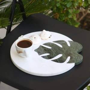 Tabla de cortar de mármol resistente al calor, superficie ideal para utensilios de cocina calientes y tareas de cocina - Product Image 2