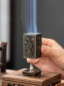 Brûleur à bakhoor vintage en métal de luxe, porte-encens décoratif pour parfum d'oud, décoration intérieure. - Product Image 6