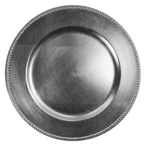 Plato Decorativo Redondo de Metal, Hecho a Mano, con Patrón de Plantas Grabado, Estilo Chino Tradicional, Vajilla, Plato para Servir - Product Image 4