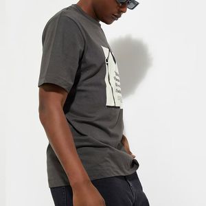 T-shirts tendance 2026 pour hommes, col rond, style ringer, avec logos DTG DTF, effet délavé et vieilli, grandes tailles, streetwear décontracté - Product Image 5