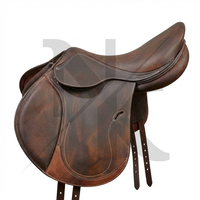 Selle d'équitation anglaise en cuir naturel souple de haute qualité, avec cadre en bois, confortable et durable, produits d'équitation anglaise en provenance d'Inde.