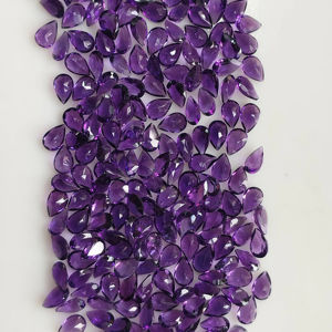 Ametista Africana Natural, Corte Pera de 6x4MM, Color Púrpura, Gema Suelta de la Mejor Calidad, Gemas Red Mountain para Joyería - Product Image 5