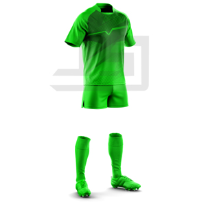 Maillot et short de rugby personnalisés avec impression numérique premium et broderie 3D, nom d'équipe personnalisé, 100 % polyester, coupe-vent, col en V, léger - Product Image 2