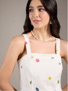 Vestido Maxi Estampado con Cuello en V para Mujer, Diseño Único y Moderno para Verano 2026, Ideal para Playa y Fiestas, Calidad Exclusiva al por Mayor - Product Image 5