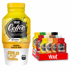 Bebida de café fría 280ml - VINUT Vietnam, Arabica & Robusta Beans, sin OGM, sin lácteos, sin gluten, muestra gratis, OEM/ODM Av - Product Image 1