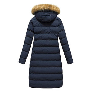 เสื้อโค้ทขนเฟอร์เทียมสำหรับผู้หญิงแบบยาวสำหรับฤดูหนาว เสื้อแจ็คเก็ตบุหนาแบบมีฮู้ดถอดได้ อุ่นสบาย ทันสมัย เหมาะสำหรับสภาพอากาศหนาวเย็น - Product Image 2