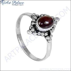 925 Sterling Silver Fine <b>Rings</b> <b>Adjustable</b> Ethnic Gemstone Garnet Jewelry - Product Image 1