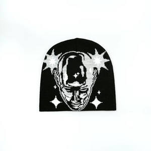 Bonnet tricoté tendance OEM, bonnet d'hiver personnalisé, style Y2K, bonnets tricotés de haute qualité, nouveau style - Product Image 1